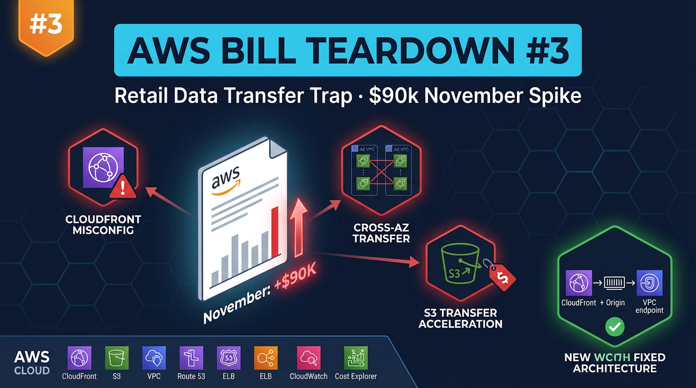 AWS Bill Teardown #3: The Data Transfer Trap That Costs Retailers Every Holiday Season