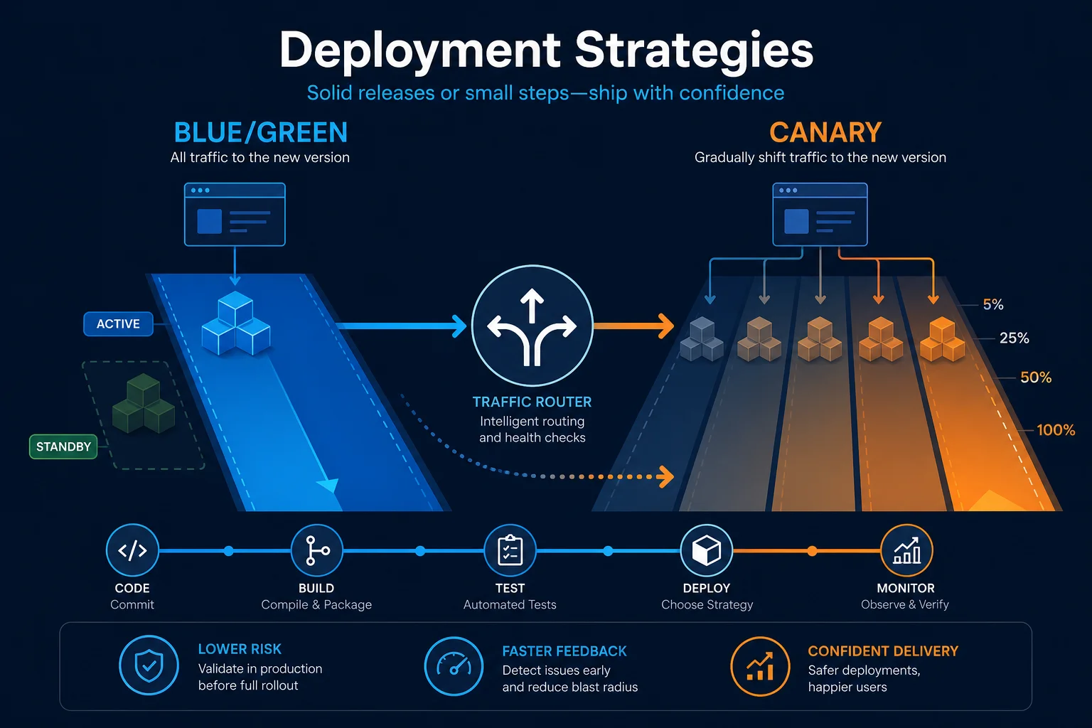 Blue/Green vs Canary on AWS (2026): ECS, Lambda, and When Rolling Is Enough