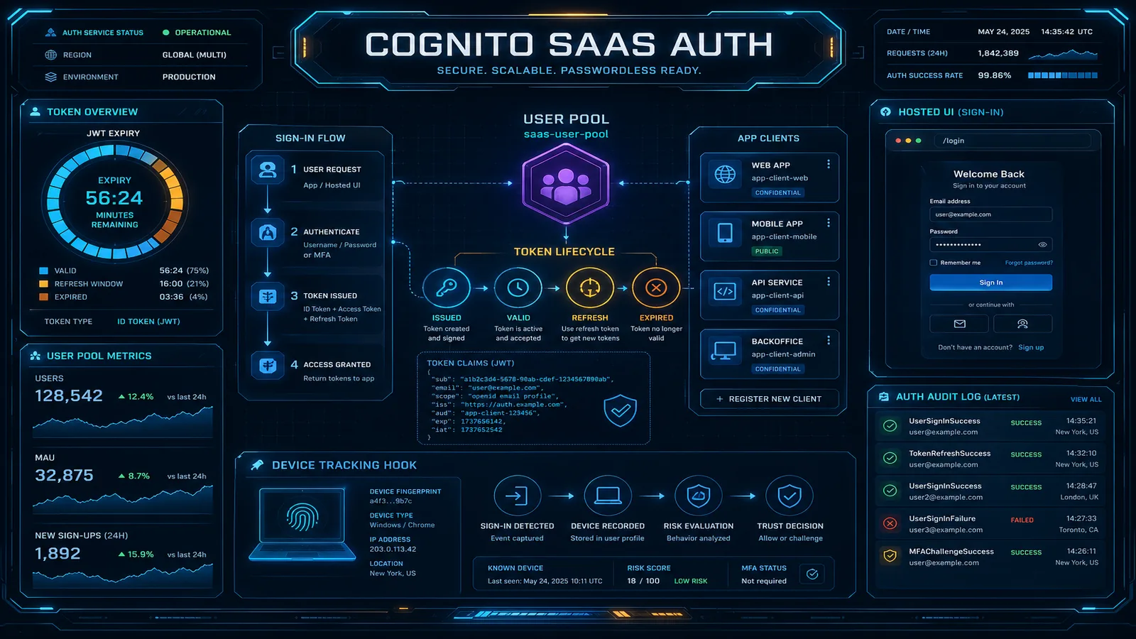 AWS Cognito Authentication for SaaS Applications
