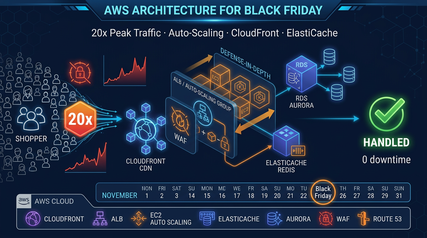 AWS Architecture for Black Friday: How Retail Teams Prepare for Peak Traffic