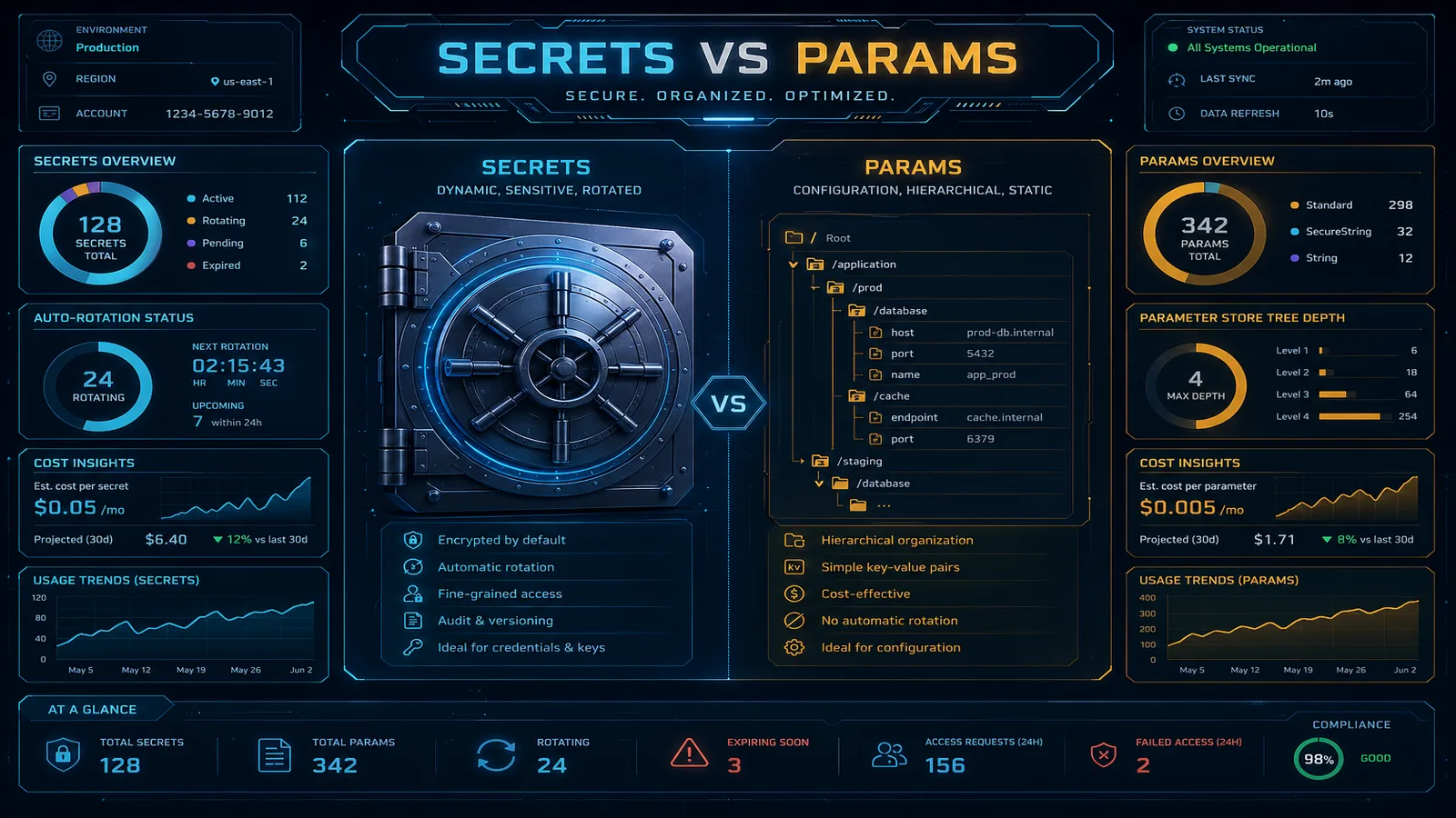 AWS Secrets Manager vs Parameter Store: When to Use Which