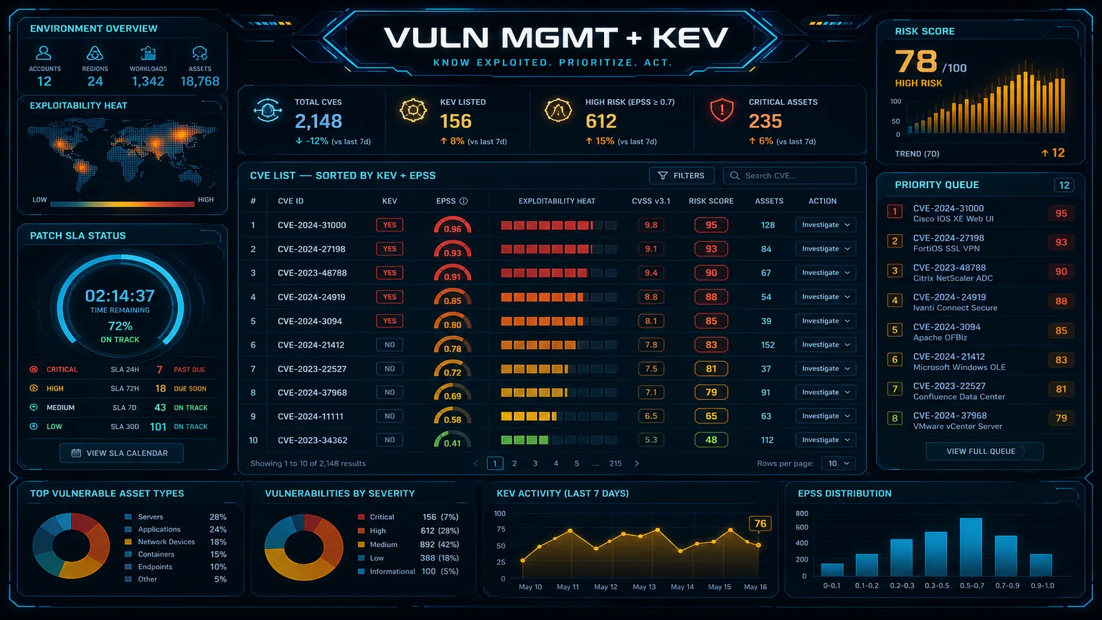 Building a Vulnerability Management Program on AWS: CVSS, KEV, and Reachability