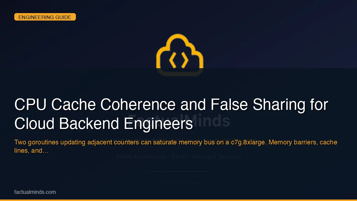 CPU Cache Coherence and False Sharing for Cloud Backend Engineers