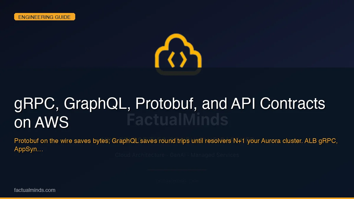 gRPC, GraphQL, Protobuf, and API Contracts on AWS