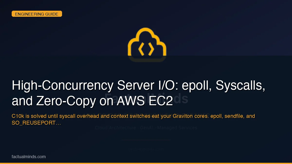 High-Concurrency Server I/O: epoll, Syscalls, and Zero-Copy on AWS EC2
