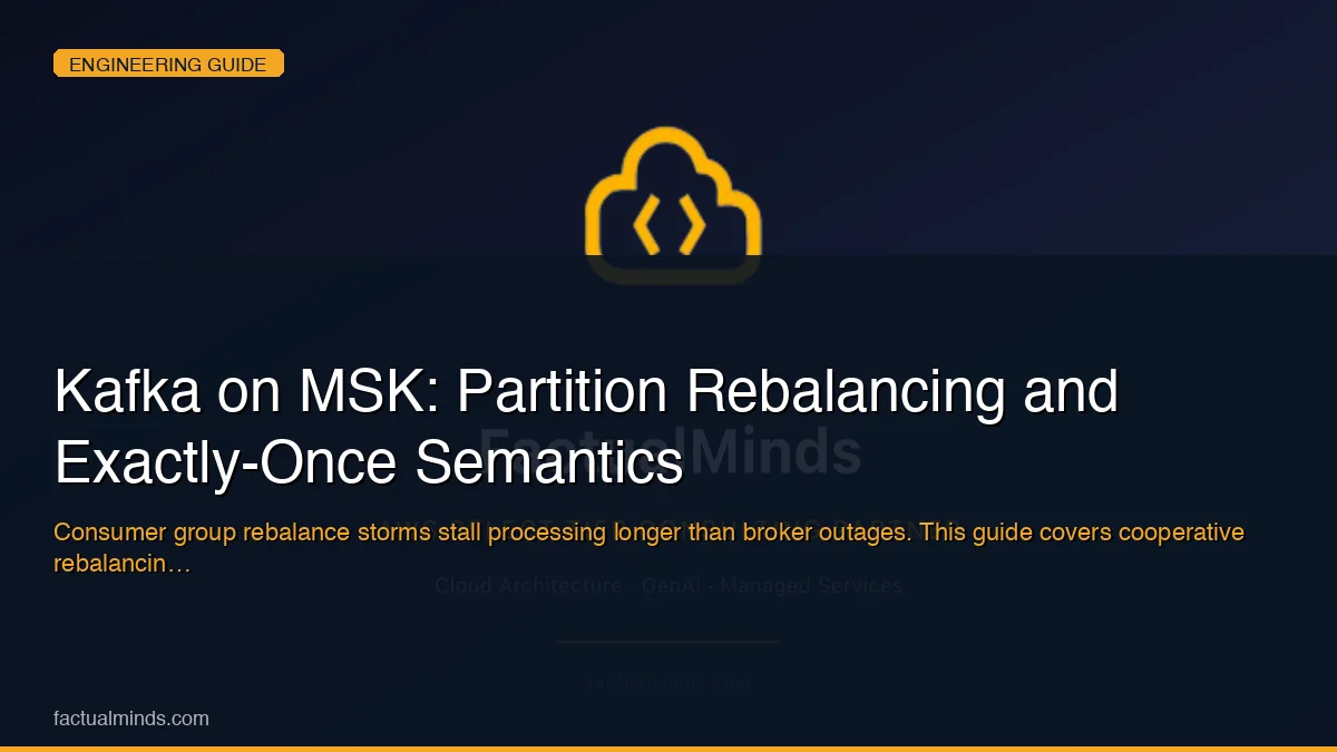 Kafka on MSK: Partition Rebalancing and Exactly-Once Semantics
