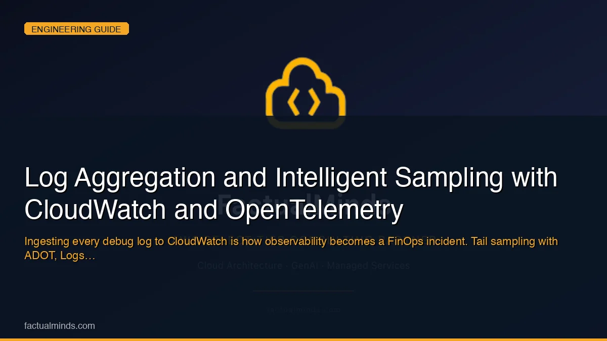 Log Aggregation and Intelligent Sampling with CloudWatch and OpenTelemetry