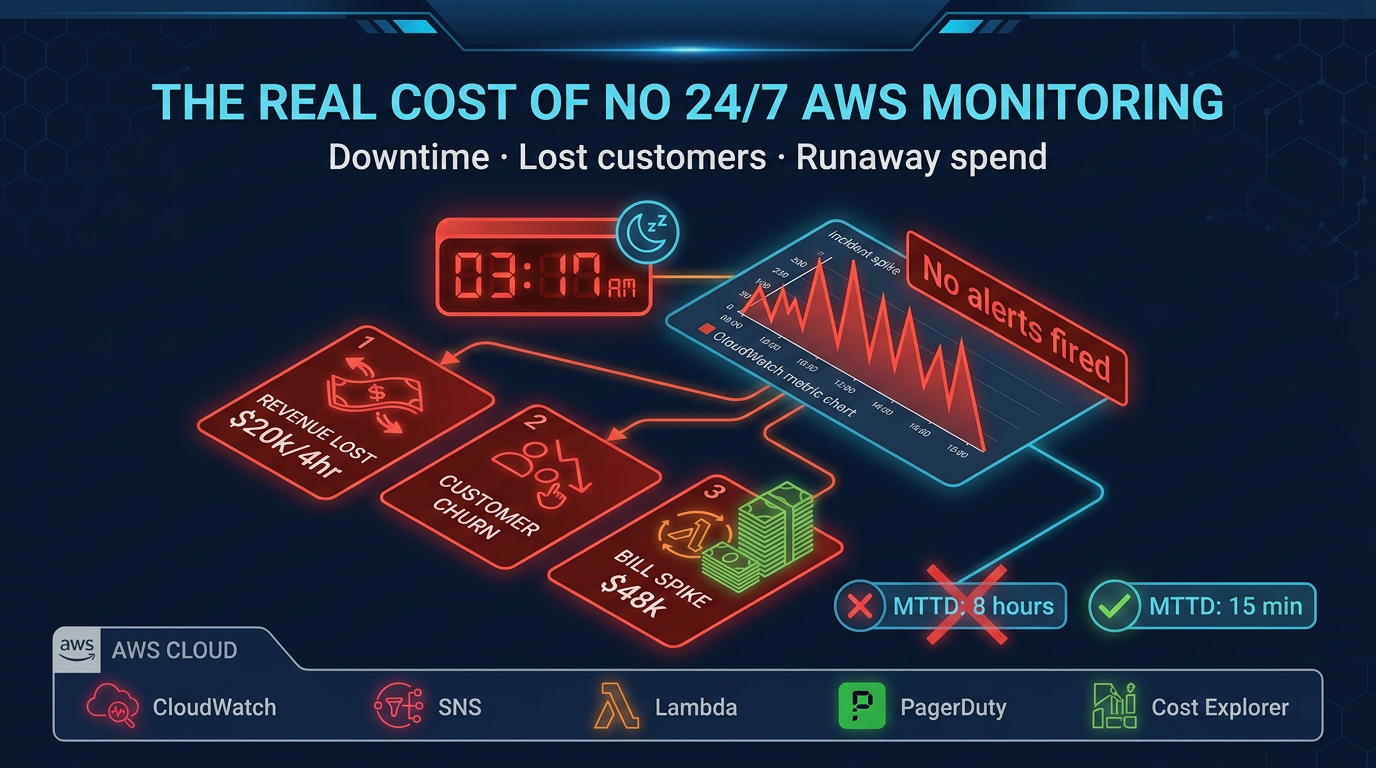The Real Cost of Not Having 24/7 AWS Monitoring