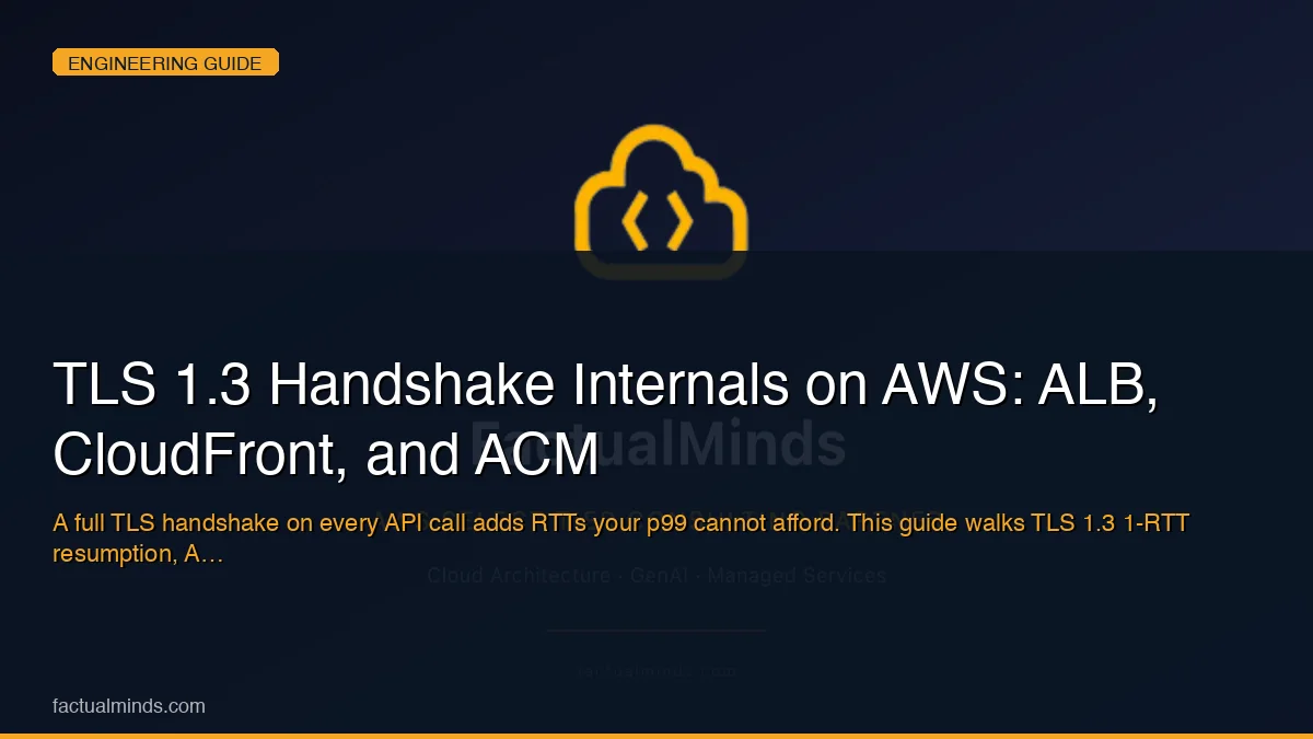 TLS 1.3 Handshake Internals on AWS: ALB, CloudFront, and ACM